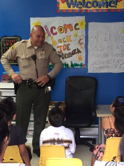 Special Visit From Survivor of DV and former Resident at the Emergency Shelter, Deputy Joe Mendoza!