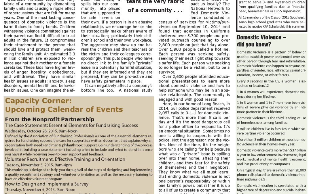 The Impact of Domestic Violence on Our Community – The Long Beach Business Journal